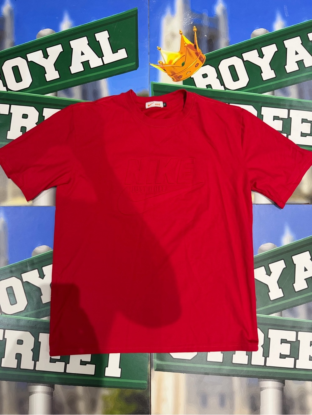 Nike imprint logo Red T-Shirt